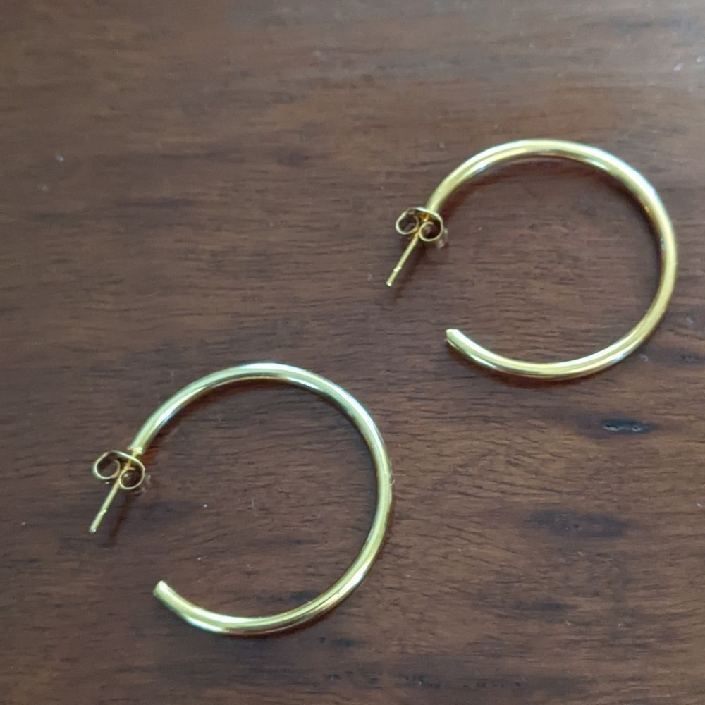 Gold Hoop Earrings - Picture 5 of 5